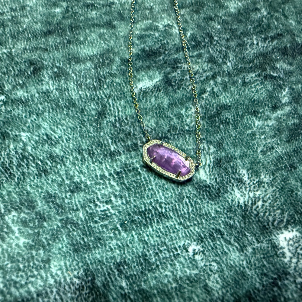 Purple Kendra Scott Necklace - Picture 3 of 4